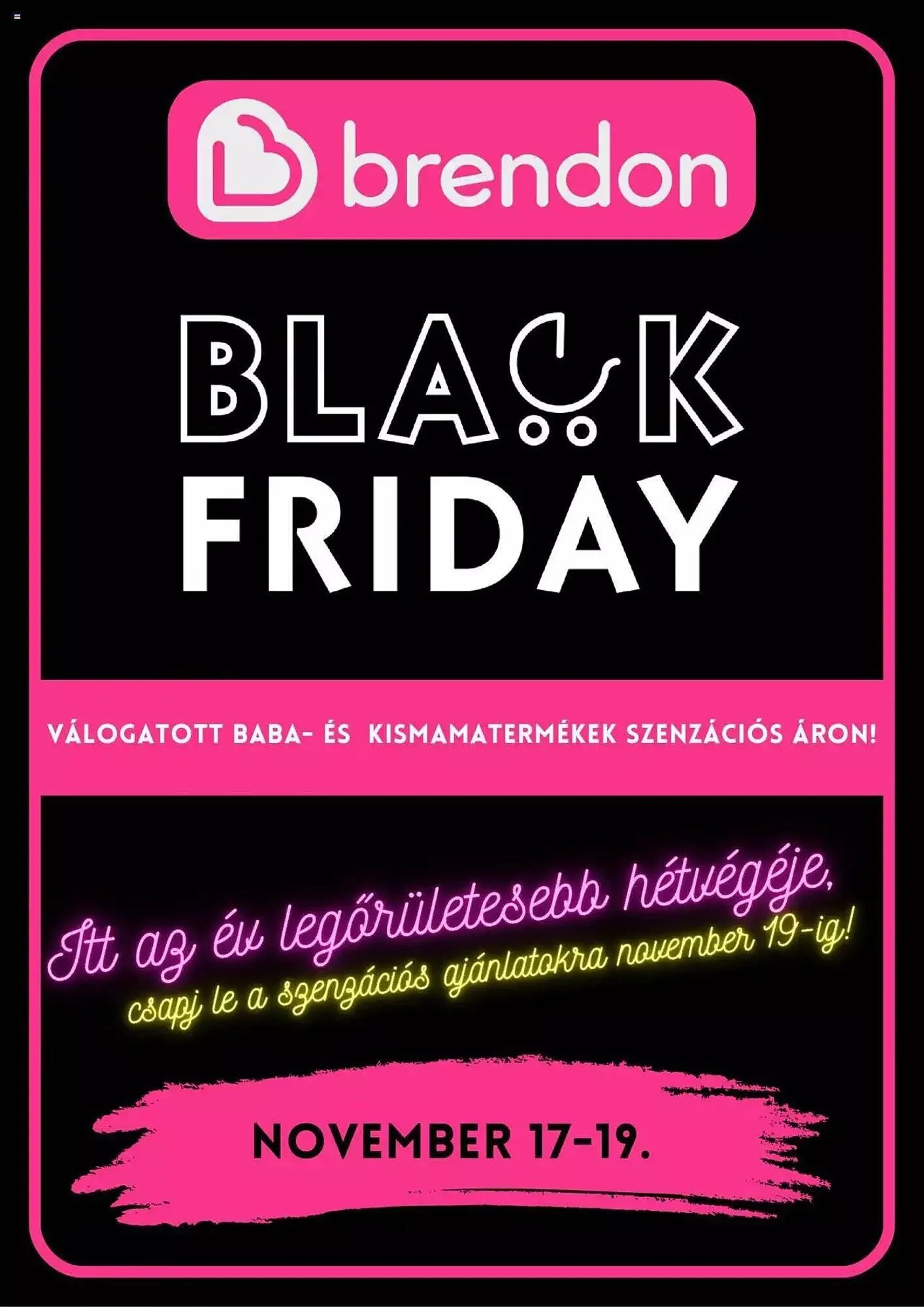 Katalógus Brendon akciós újság november 17.-tól november 19.-ig 2023. - Oldal 1