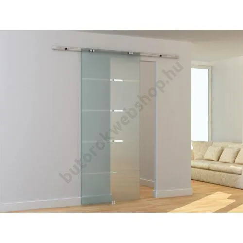 Alabama üveg tolóajtó, savmart csíkozott, TS 120