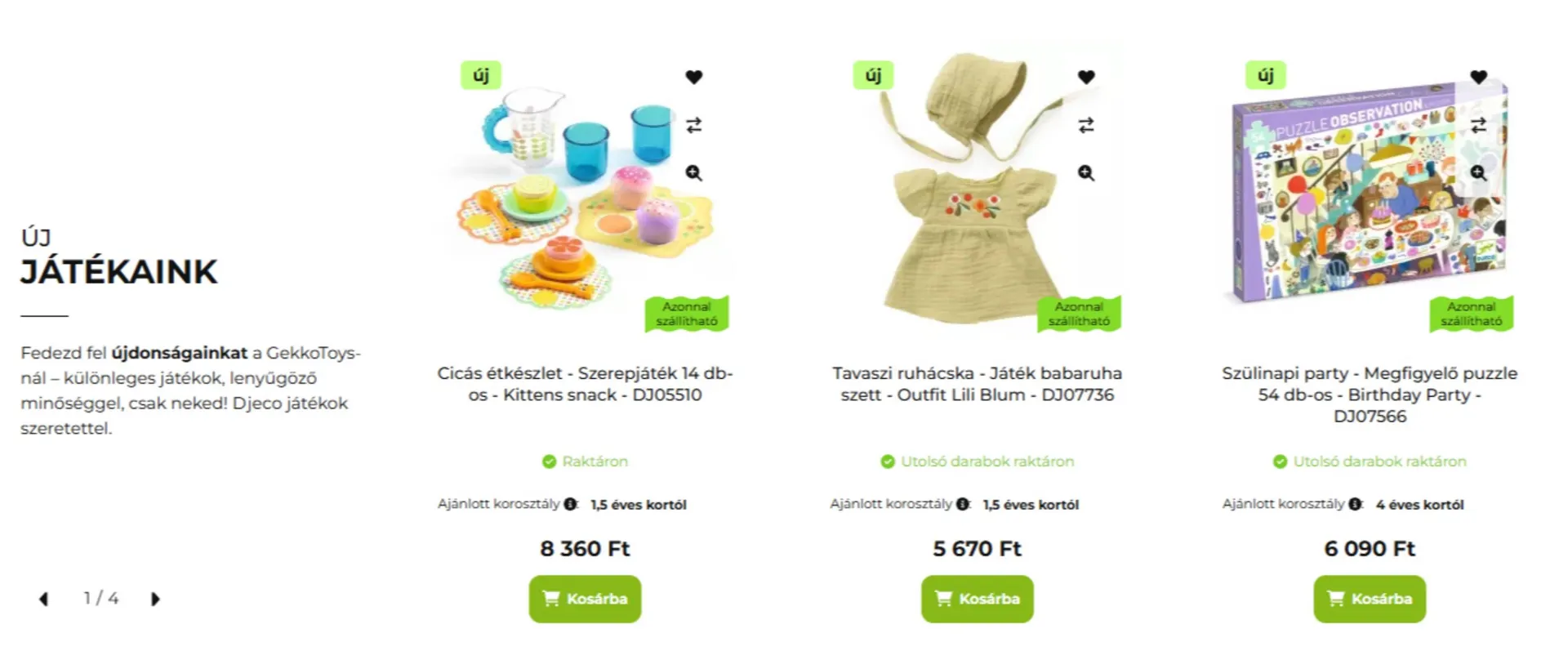 Katalógus GekkoToys akciós újság április 25.-tól május 6.-ig 2025. - Oldal 1