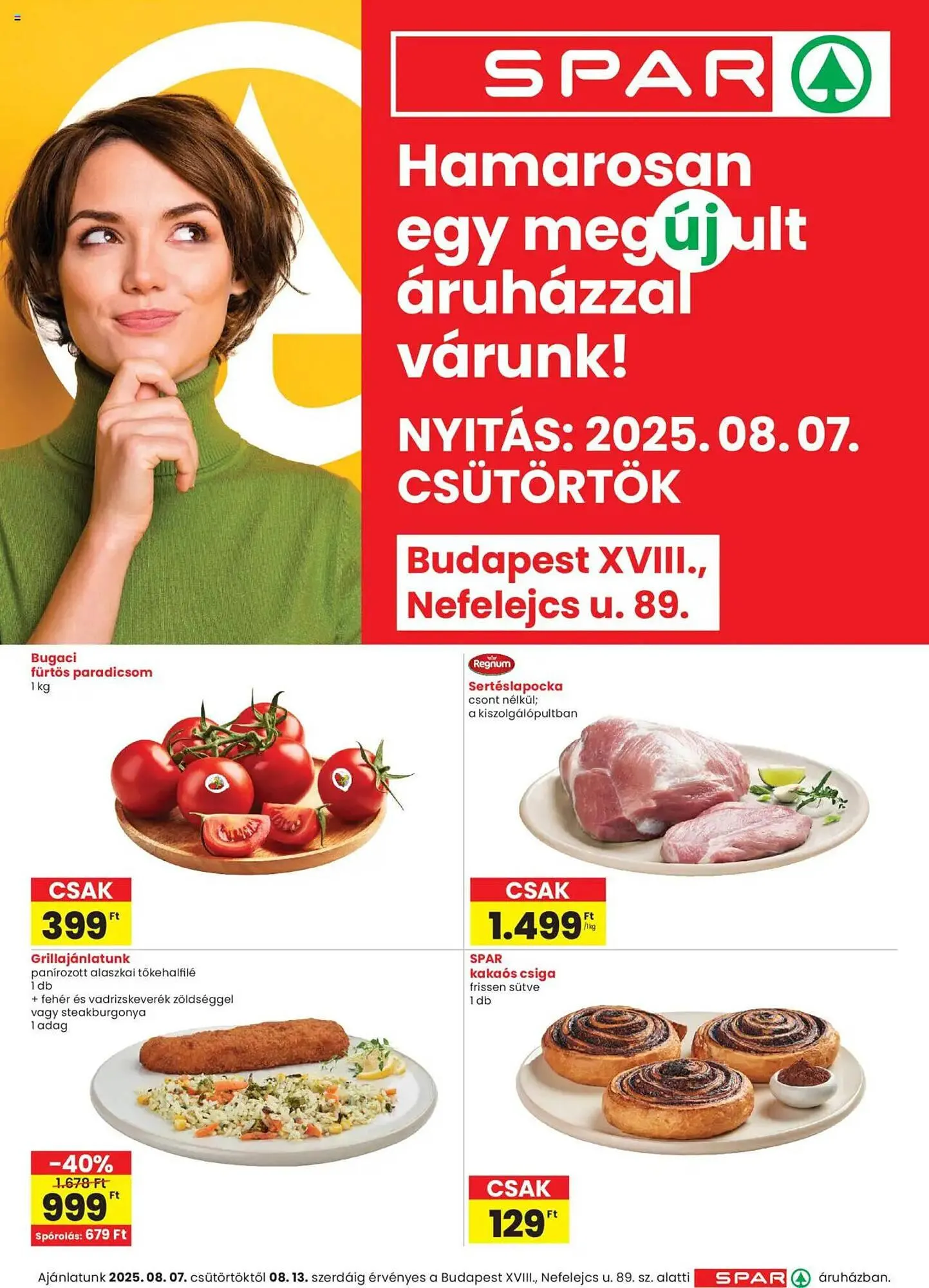 Katalógus Spar akciós újság augusztus 7.-tól augusztus 13.-ig 2025. - Oldal 1