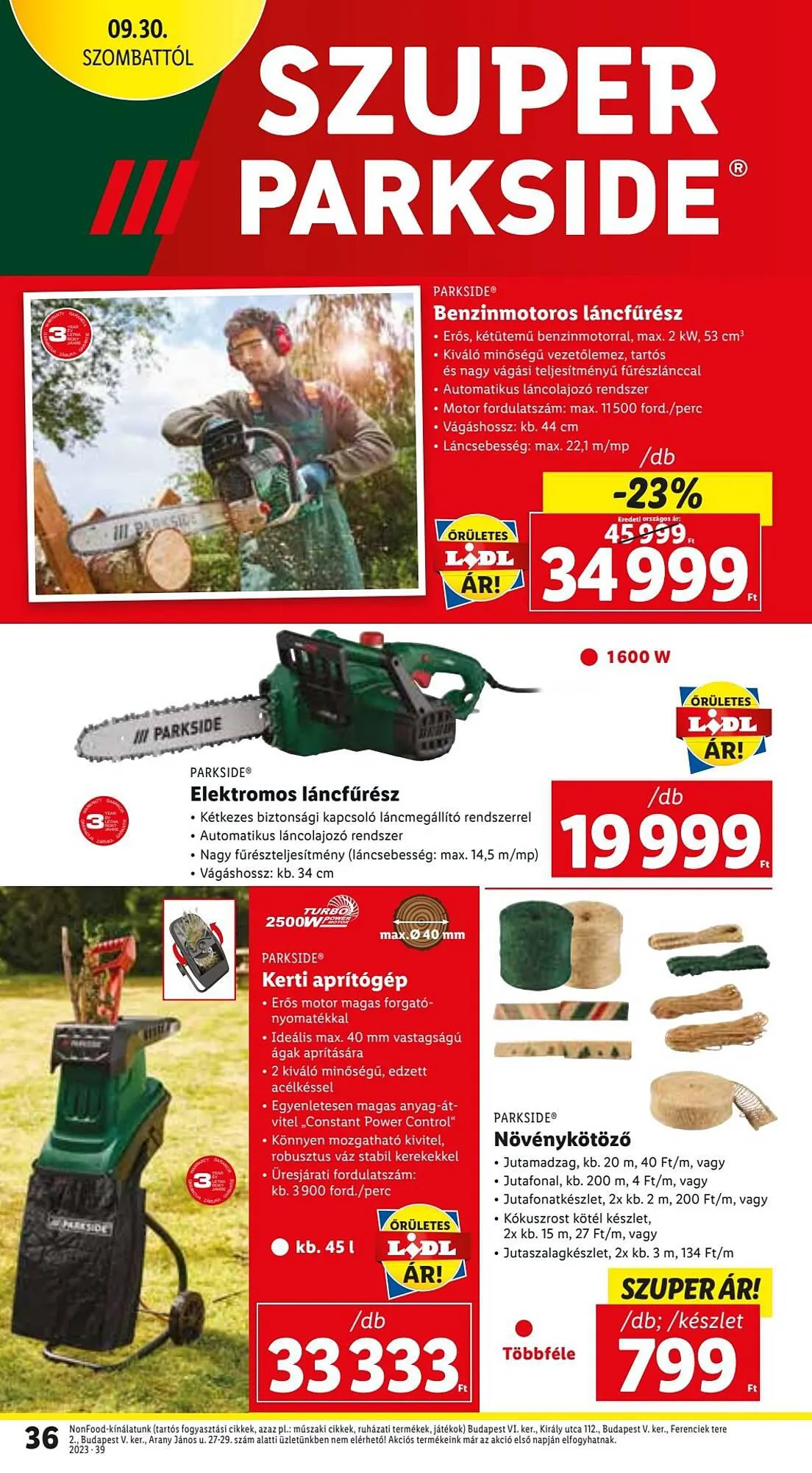 Katalógus Lidl akciós újság szeptember 28.-tól október 4.-ig 2023. - Oldal 36