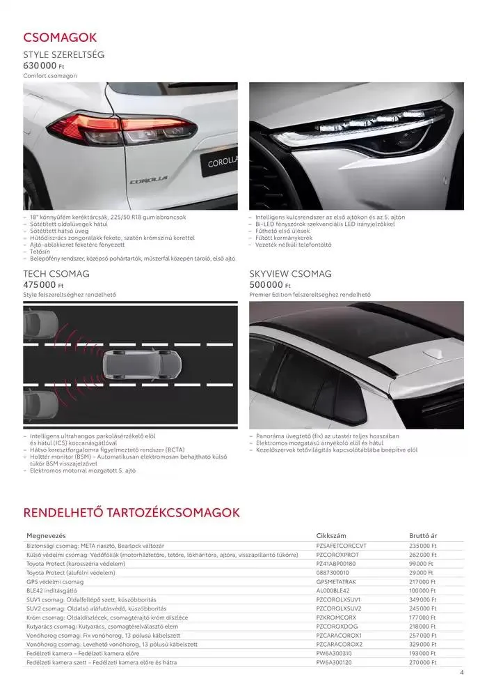 Katalógus Toyota Corolla Cross MC23 november 23.-tól november 23.-ig 2025. - Oldal 4