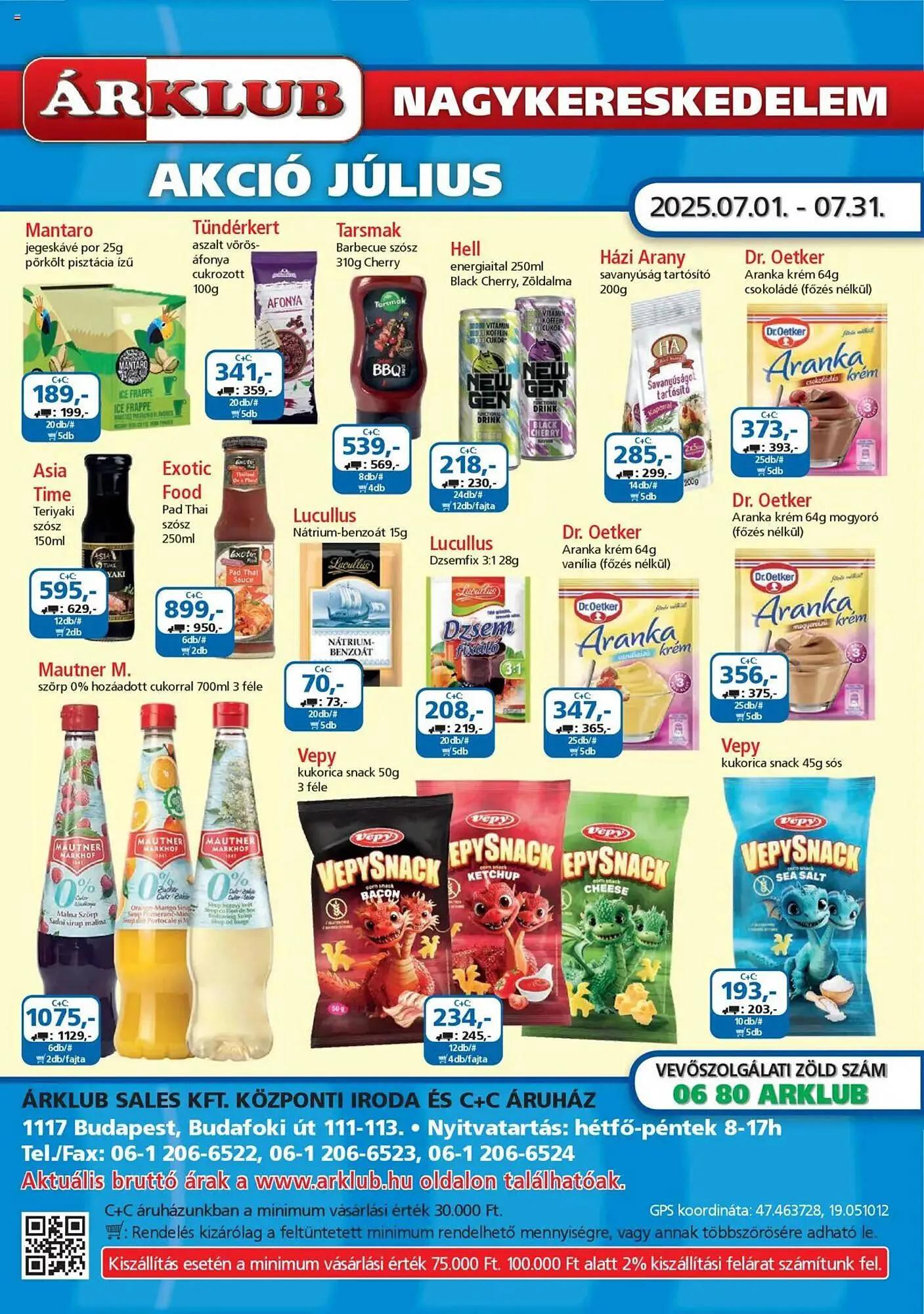 Katalógus ÁRKLUB akciós újság július 1.-tól július 31.-ig 2025. - Oldal 1