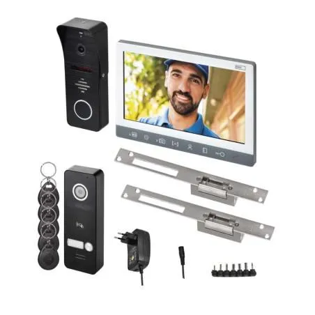 EMOS Video Kaputelefon készlet (H3010+H3016+2xD1139+N3111)