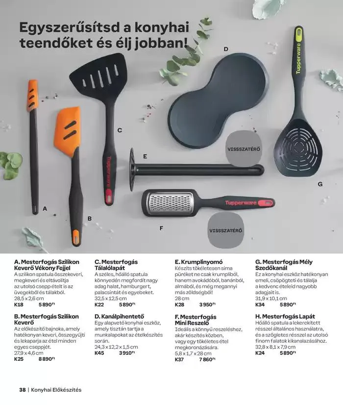 Katalógus Tupperware Autumn - Winter 2024/2025 Catalogue október 3.-tól március 23.-ig 2025. - Oldal 38