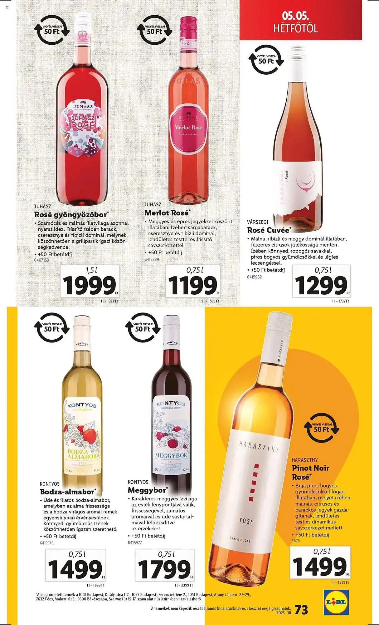 Katalógus Lidl akciós újság április 30.-tól május 7.-ig 2025. - Oldal 73