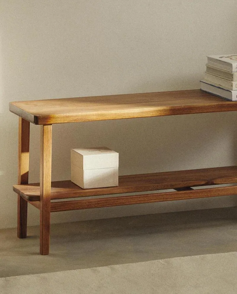 ACACIA WOOD DOUBLE BENCH