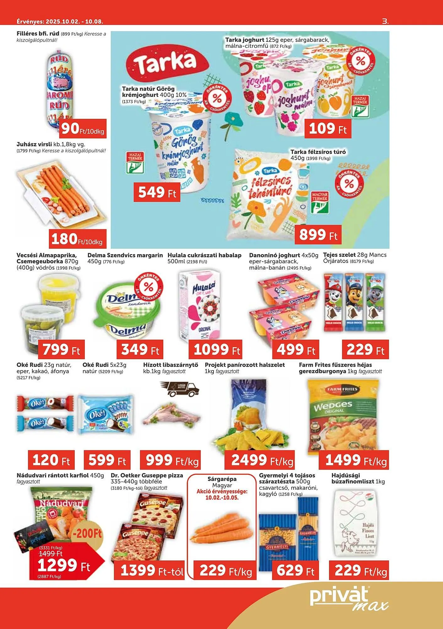 Katalógus PRIVÁT akciós újság október 2.-tól október 8.-ig 2025. - Oldal 3