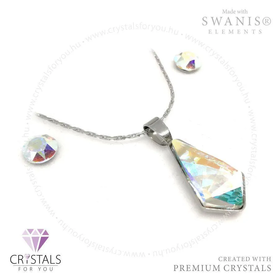 Rombusz alakú medálos szett Swanis® prémium kristállyal díszítve