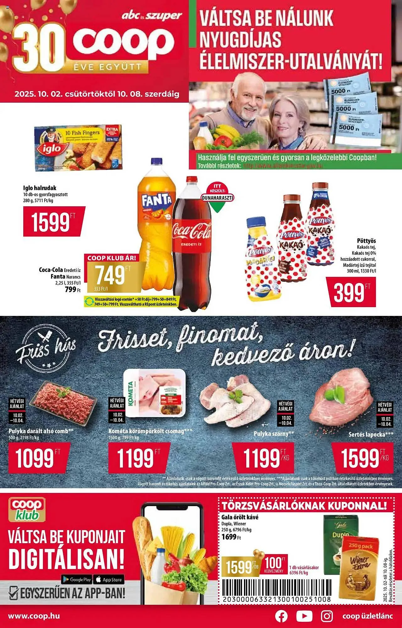 Katalógus Coop akciós újság október 2.-tól október 8.-ig 2025. - Oldal 1