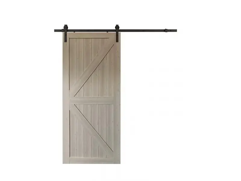 Tolóajtószett (keresztpántos, 96,5x213x3,5cm, natúr fenyő)