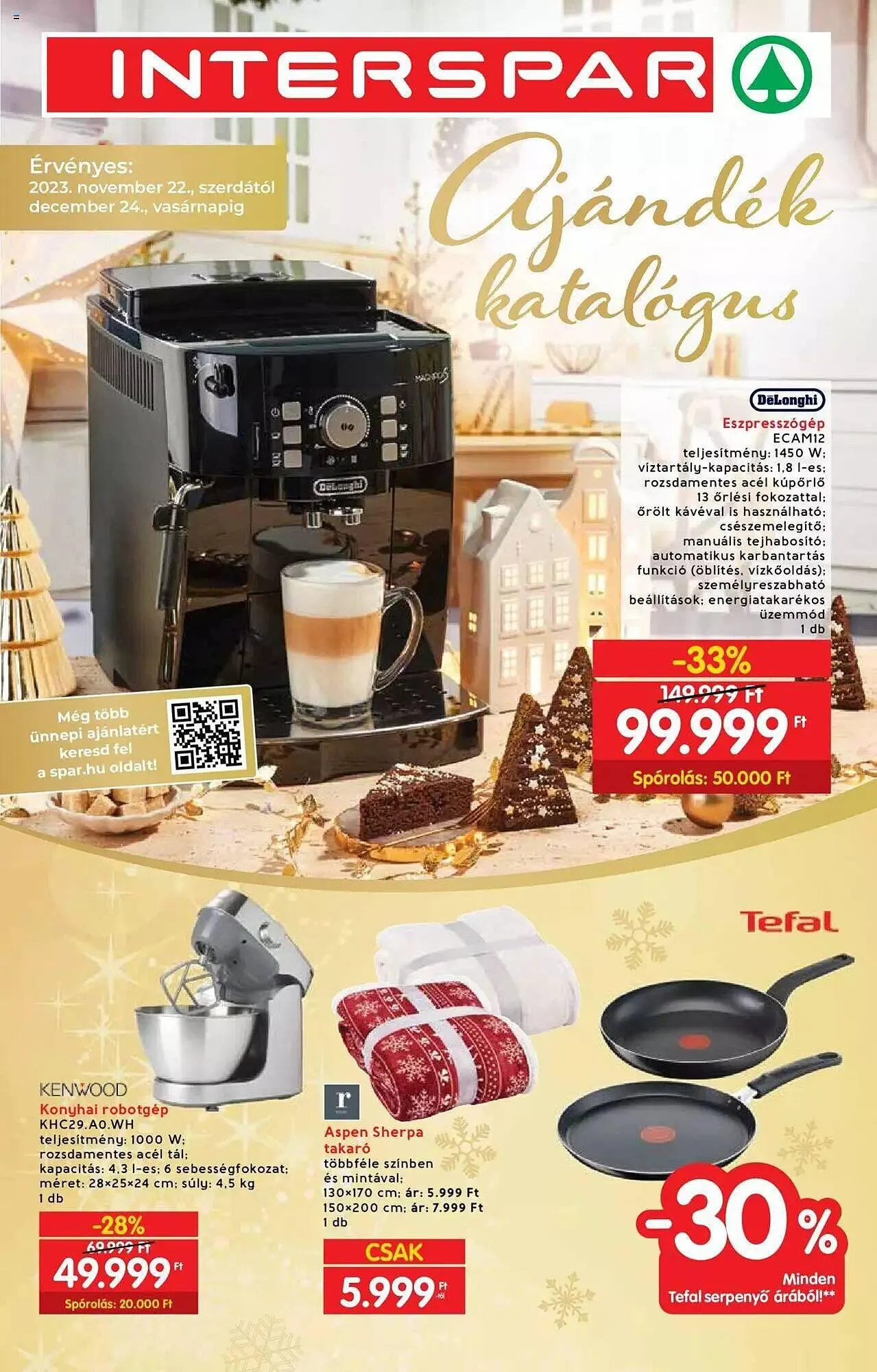 Katalógus Interspar akciós újság november 22.-tól december 24.-ig 2023. - Oldal 1