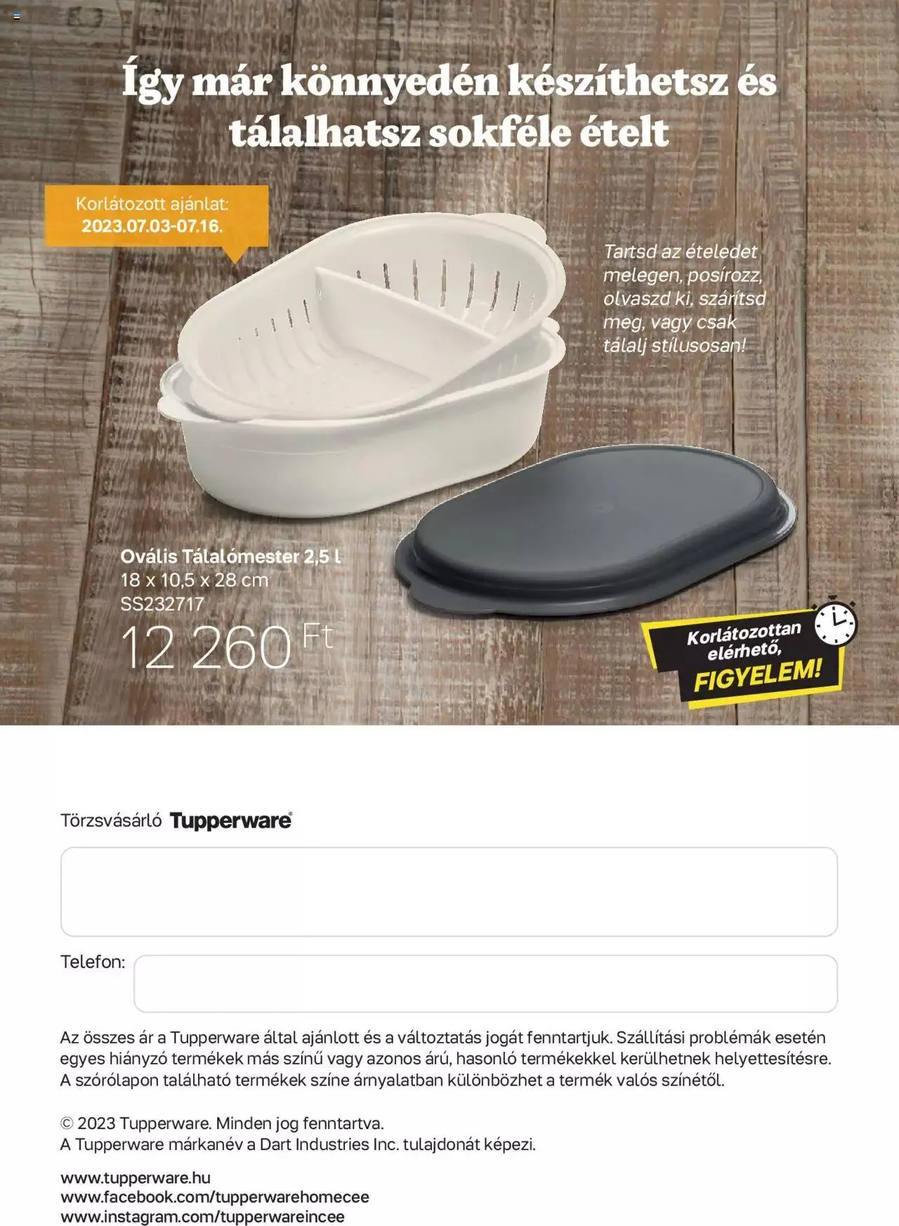 Katalógus Tupperware akciós újság július 3.-tól augusztus 6.-ig 2023. - Oldal 16