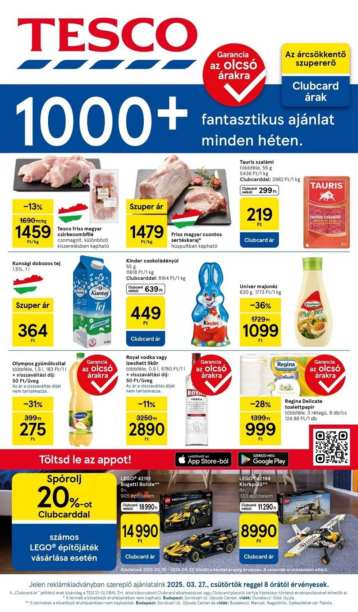 Katalógus Tesco akciós újság március 27.-tól április 2.-ig 2025. - Oldal 1