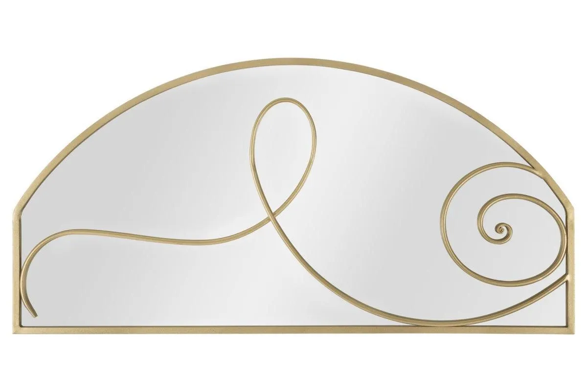 SUNSHINE II arany és tükröződő vas falitükör