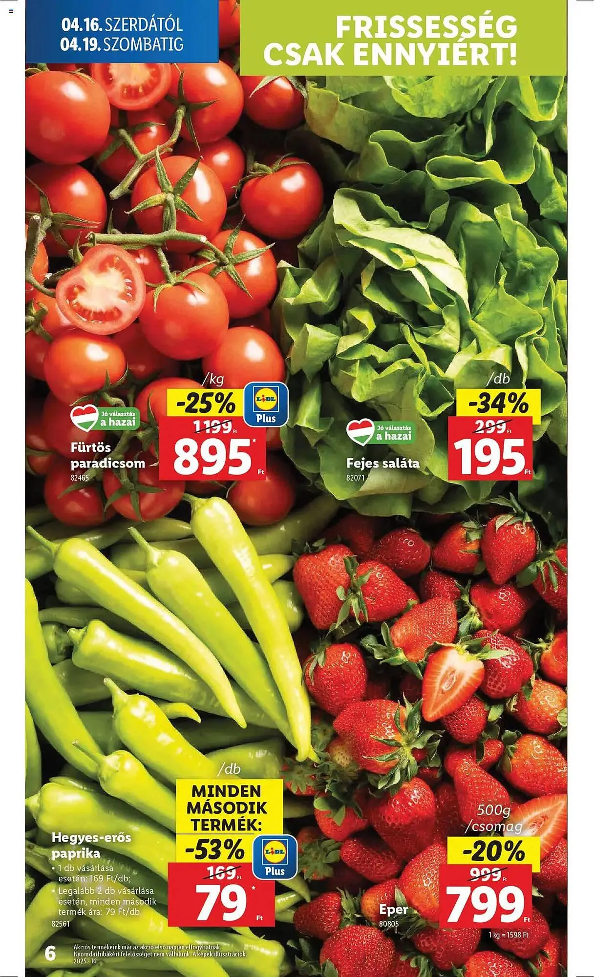 Katalógus Lidl akciós újság április 16.-tól április 22.-ig 2025. - Oldal 6
