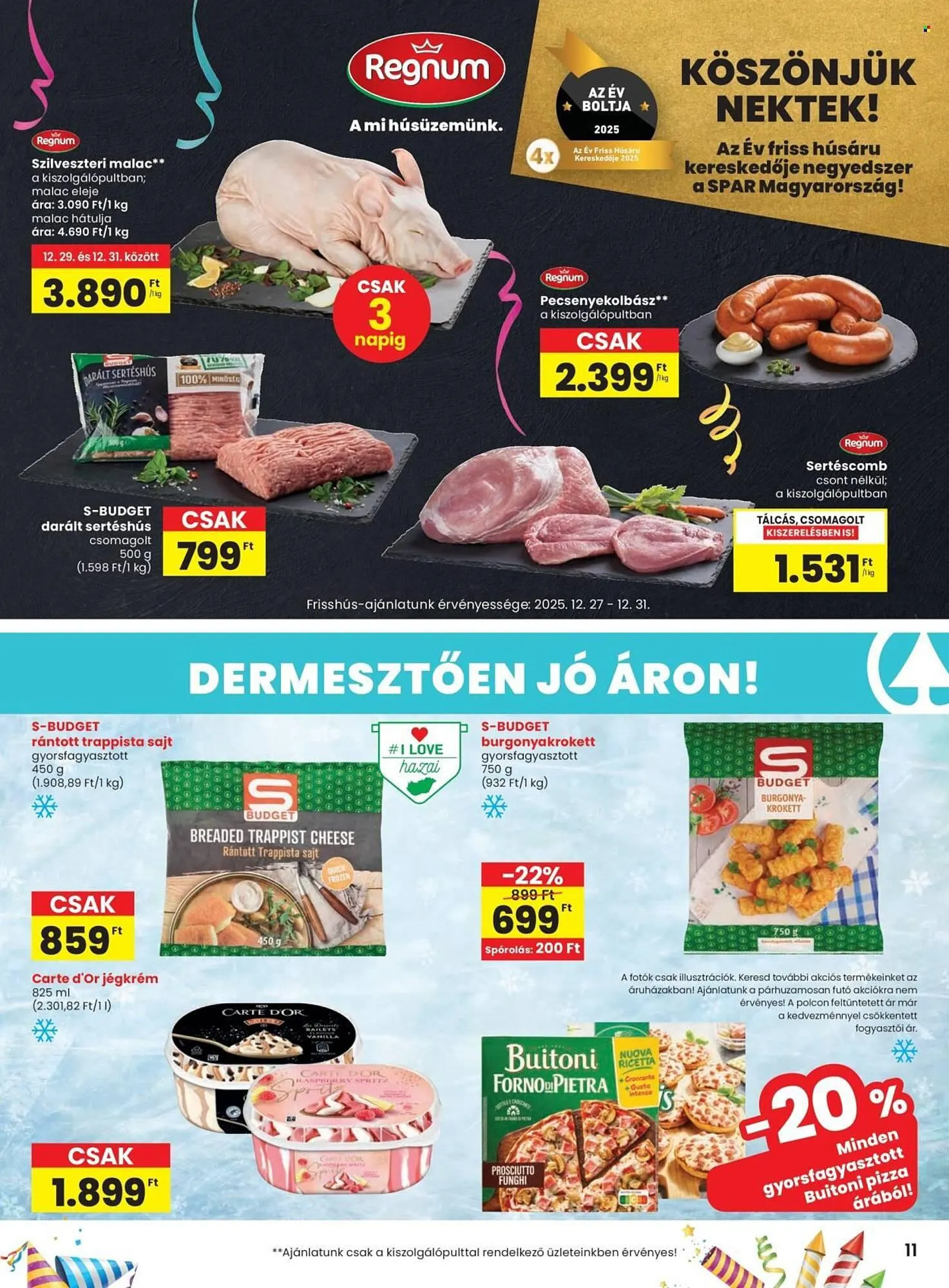 Katalógus Spar akciós újság december 23.-tól január 2.-ig 2026. - Oldal 11