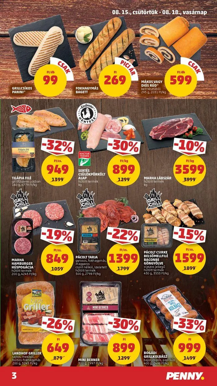 Katalógus Catalog PENNY 33. heti reklámújság augusztus 10.-tól augusztus 24.-ig 2024. - Oldal 3