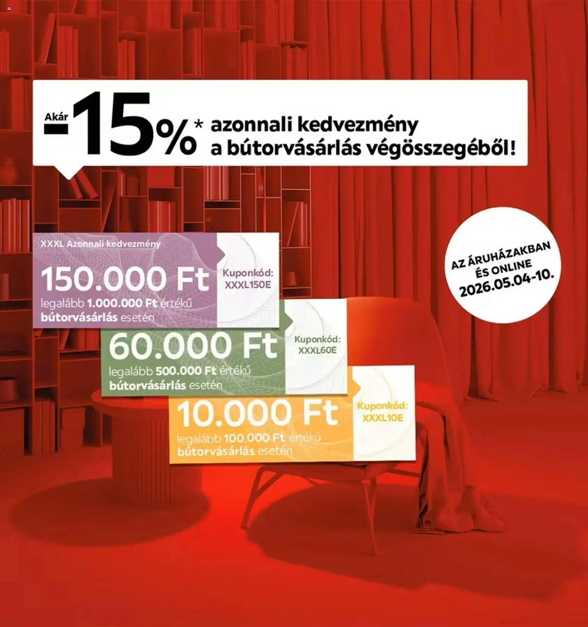 Katalógus XXXLutz akciós újság május 4.-tól május 10.-ig 2026. - Oldal 1