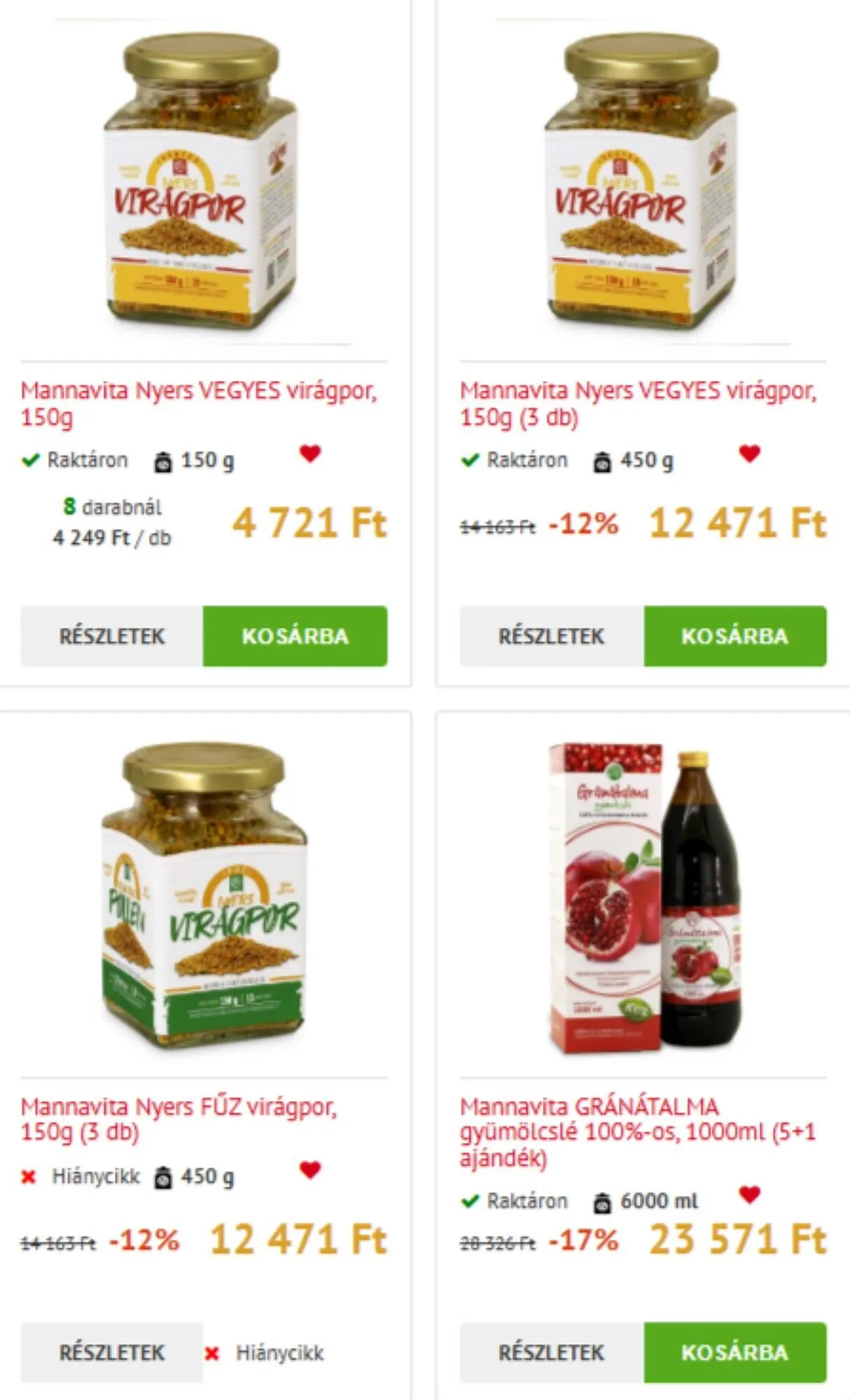 Katalógus MannaVita akciós újság január 10.-tól január 21.-ig 2025. - Oldal 1