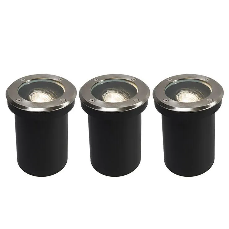 3 db kültéri talajfoltos készlet, állítható acél IP65 - Delux