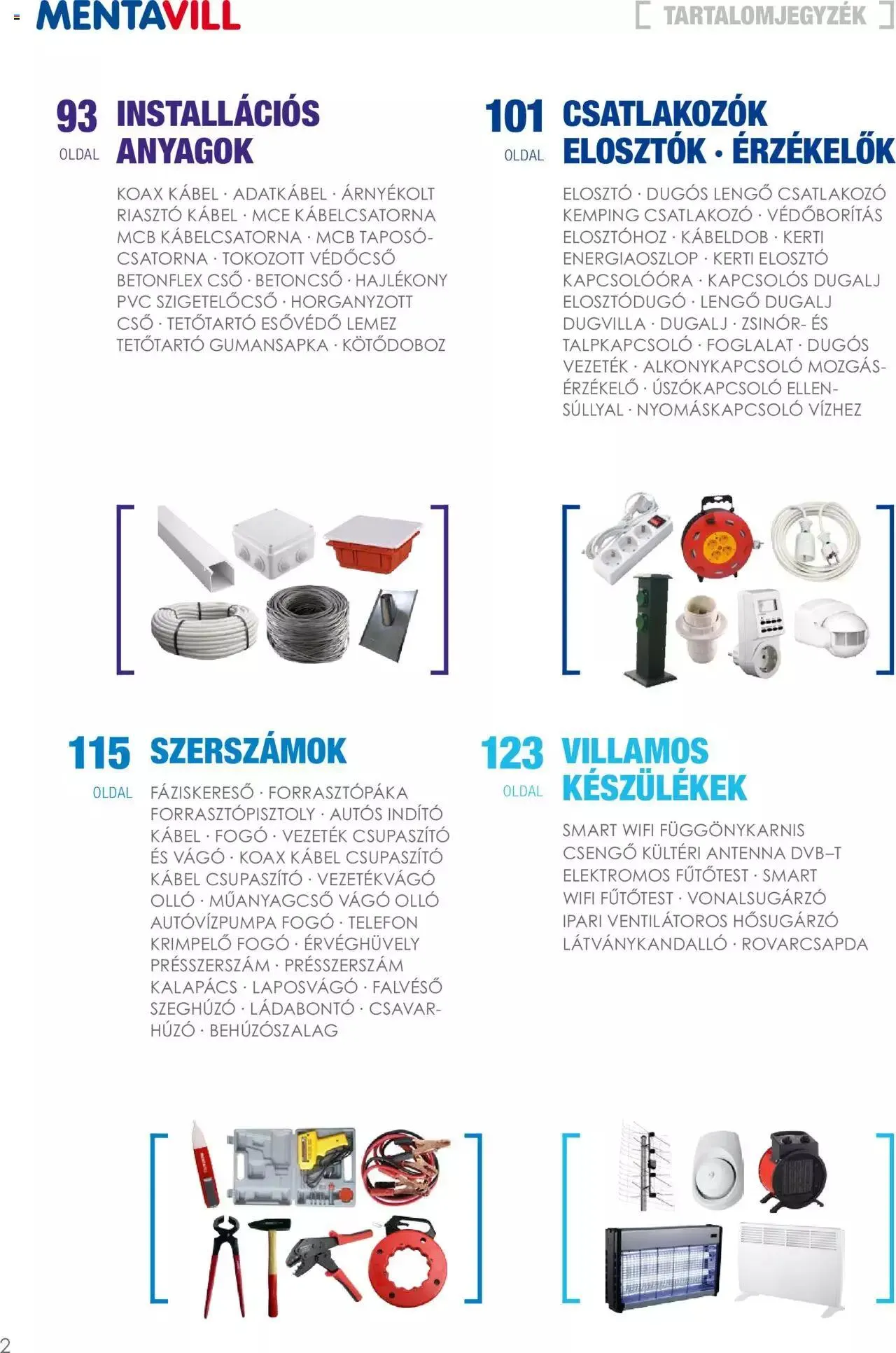 Katalógus Mentavill - Termékkatalógus 2022-2023 december 21.-tól december 31.-ig 2024. - Oldal 4