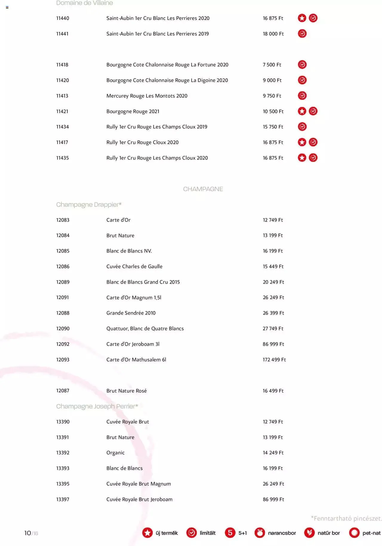Katalógus Chef Market BOR & PEZSGŐ augusztus 11.-tól december 31.-ig 2023. - Oldal 10