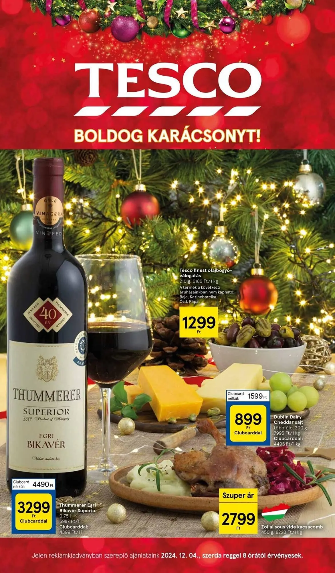 Katalógus Tesco akciós újság december 4.-tól december 11.-ig 2024. - Oldal 1