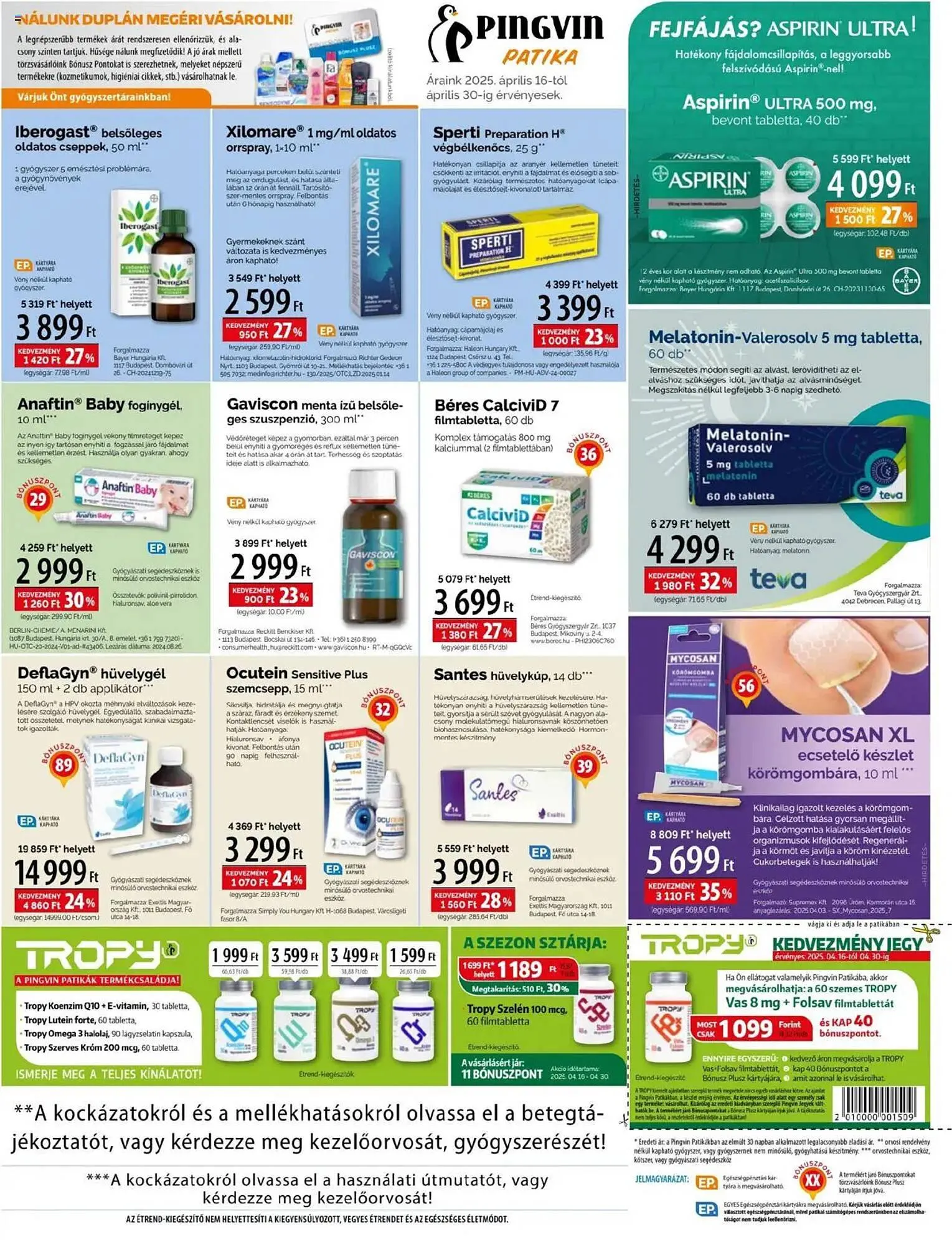 Katalógus Pingvin Patika akciós újság április 16.-tól április 30.-ig 2025. - Oldal 3