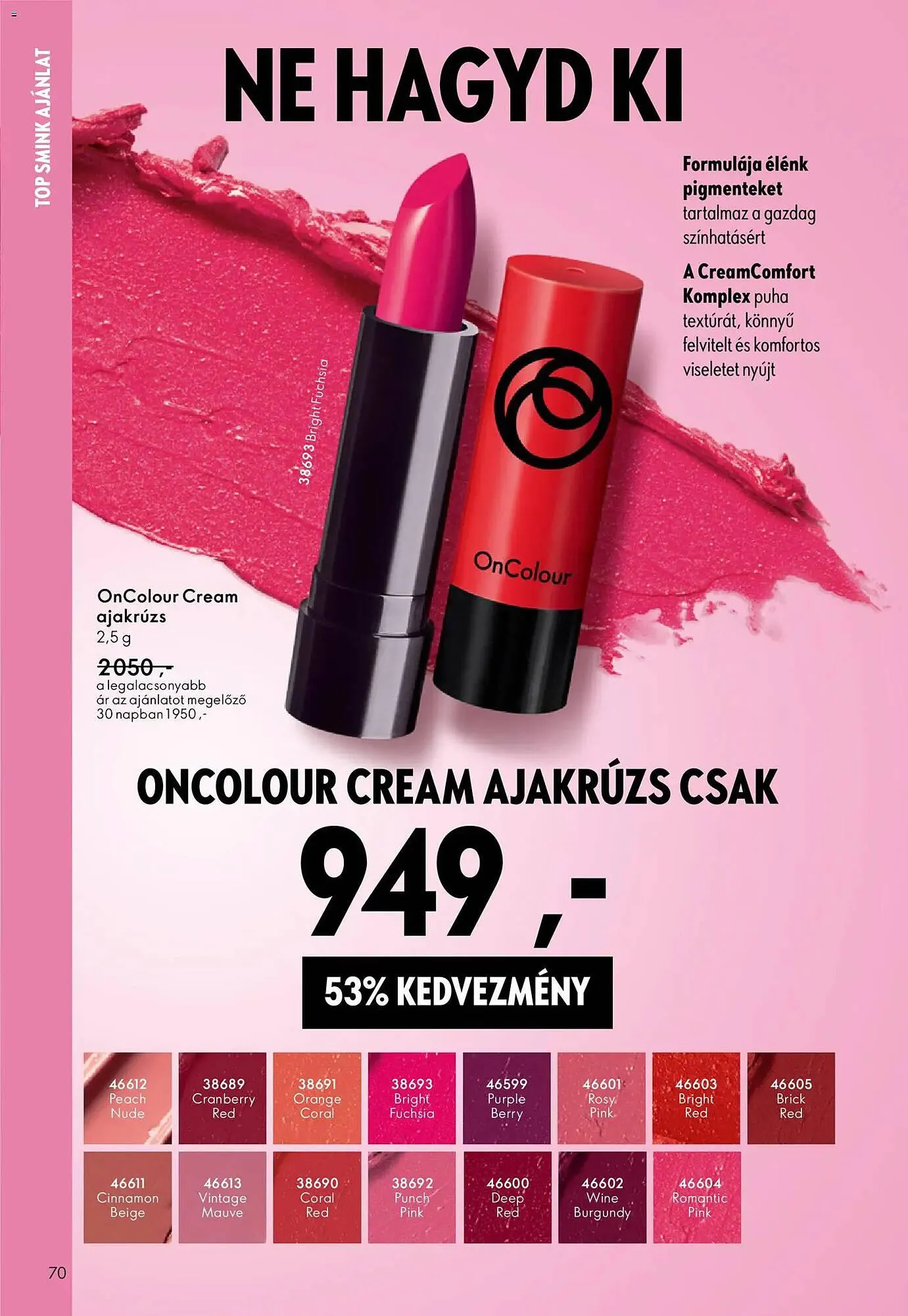 Katalógus Oriflame katalógus február 11.-tól március 3.-ig 2026. - Oldal 70
