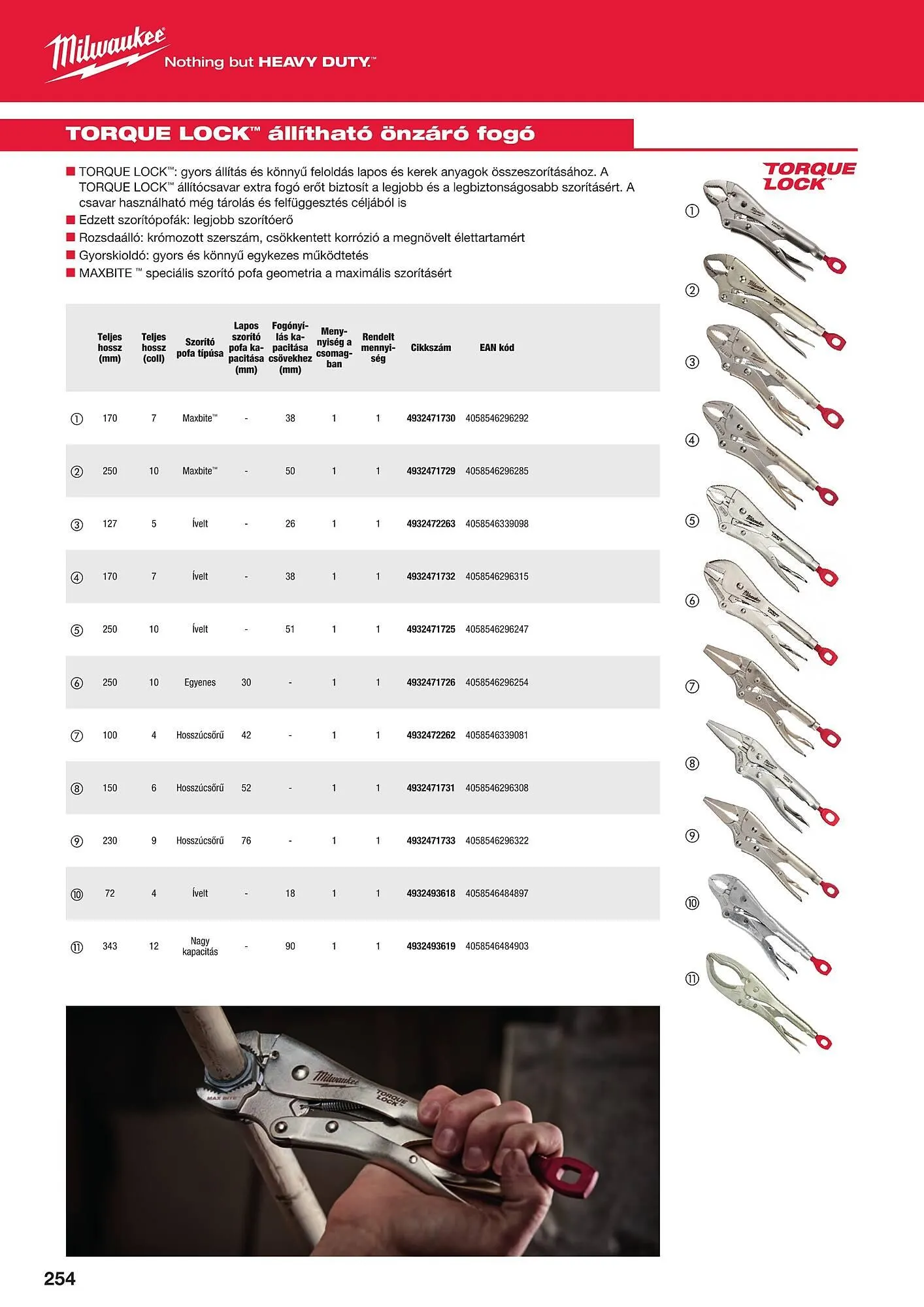 Katalógus Milwaukeetool akciós újság augusztus 14.-tól december 31.-ig 2024. - Oldal 254