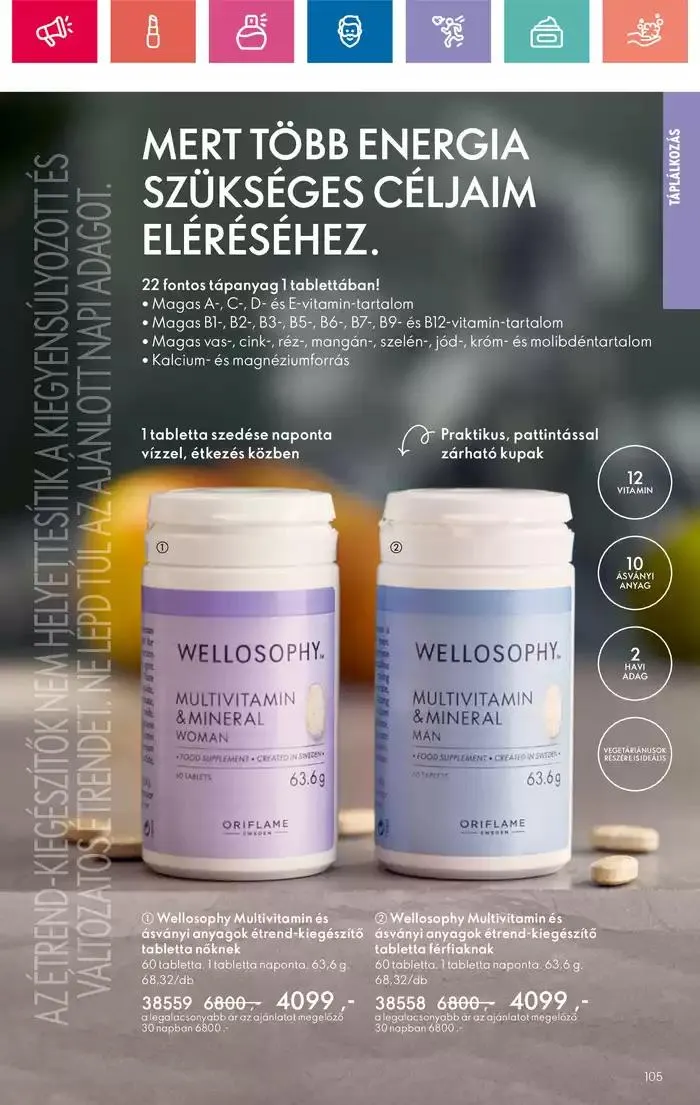 Katalógus ORIFLAME akciós október 20.-tól november 3.-ig 2024. - Oldal 105