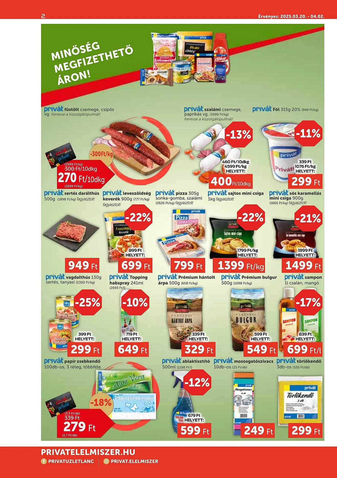 Katalógus PRIVÁT akciós újság március 20.-tól április 2.-ig 2025. - Oldal 2