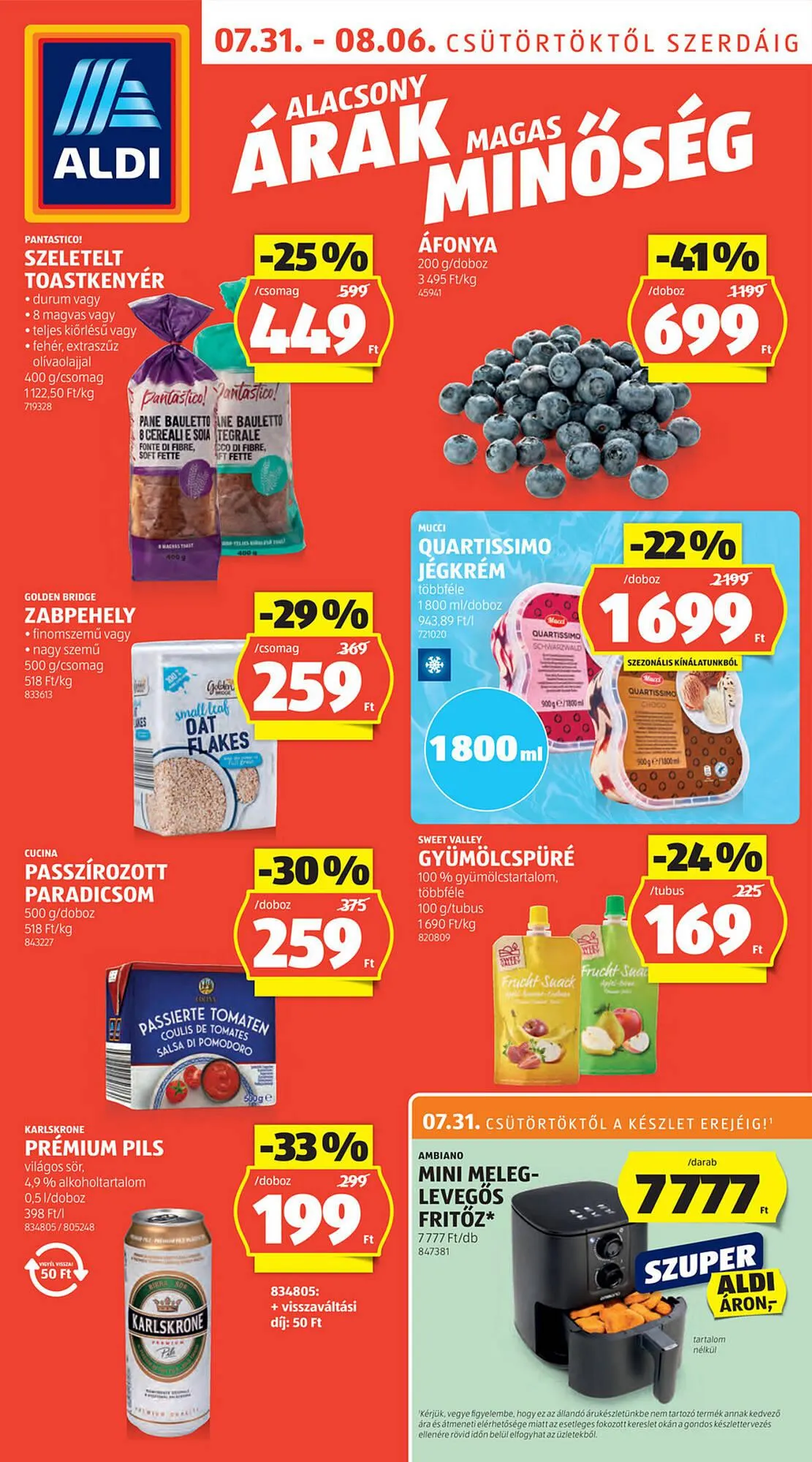 Katalógus ALDI akciós újság július 31.-tól augusztus 6.-ig 2025. - Oldal 1