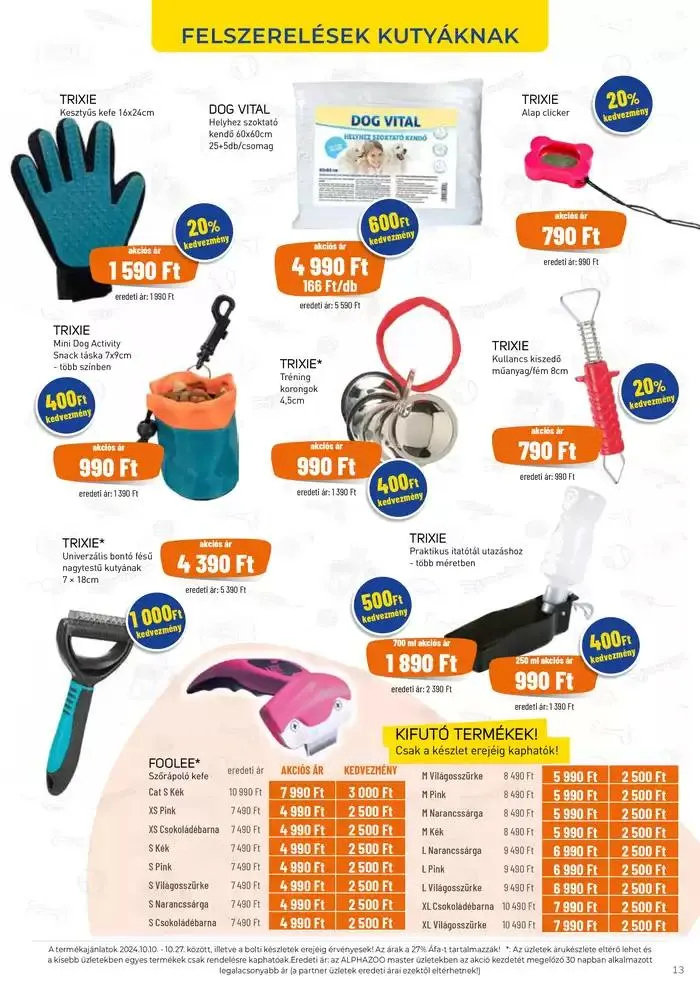 Katalógus Magazine Alphazoo október 21.-tól október 27.-ig 2024. - Oldal 13