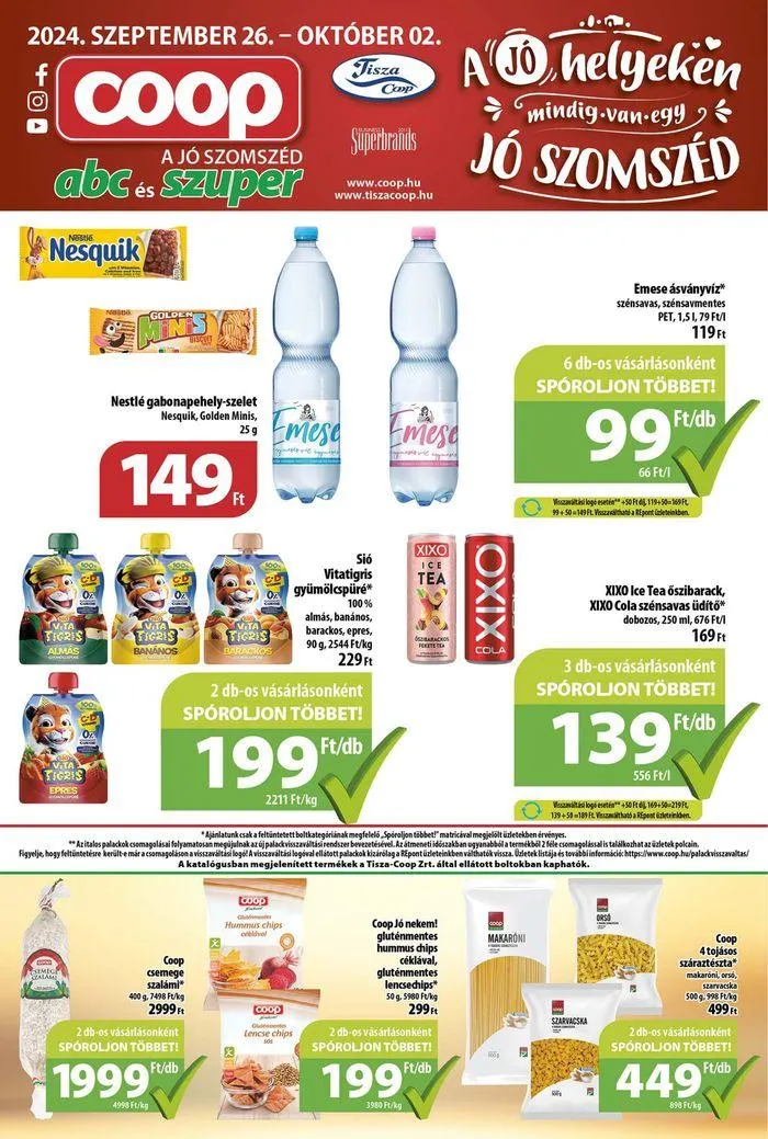 Katalógus Különleges ajánlatok Önnek szeptember 26.-tól október 2.-ig 2024. - Oldal 1