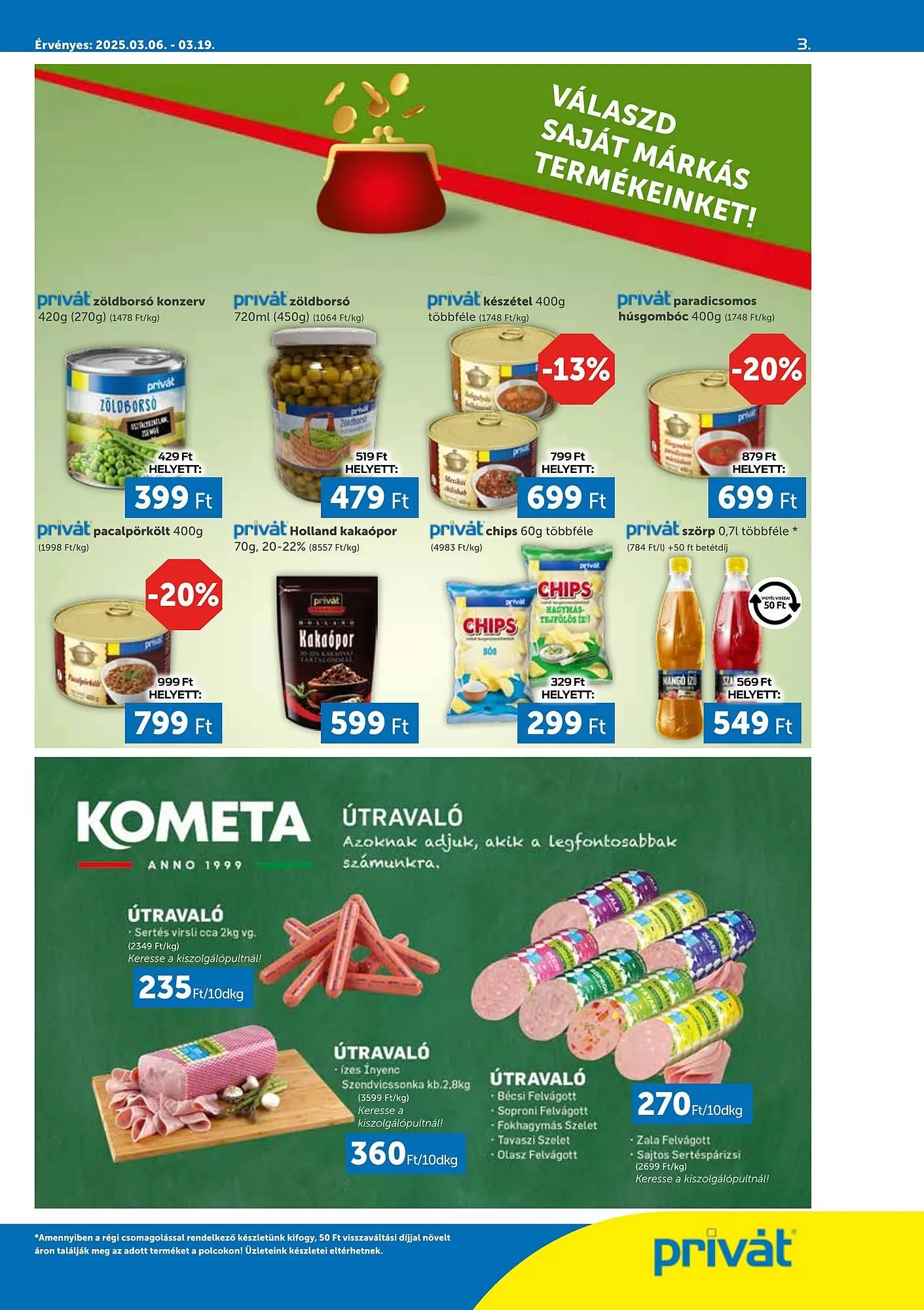 Katalógus PRIVÁT akciós újság március 6.-tól március 19.-ig 2025. - Oldal 3