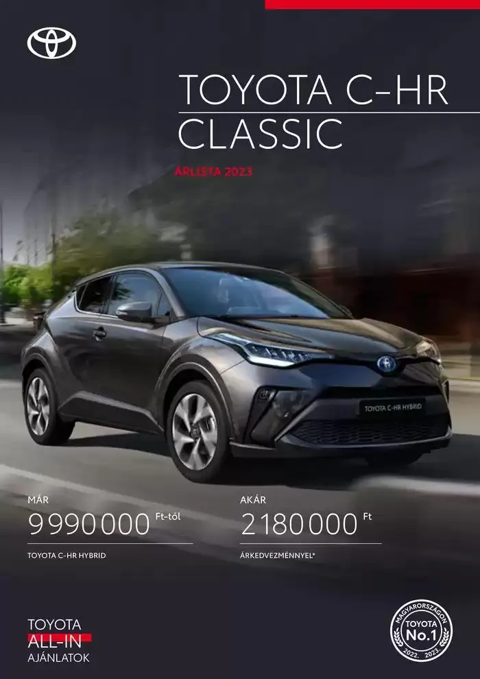 Katalógus Toyota C-HR Hybrid december 7.-tól december 7.-ig 2025. - Oldal 1
