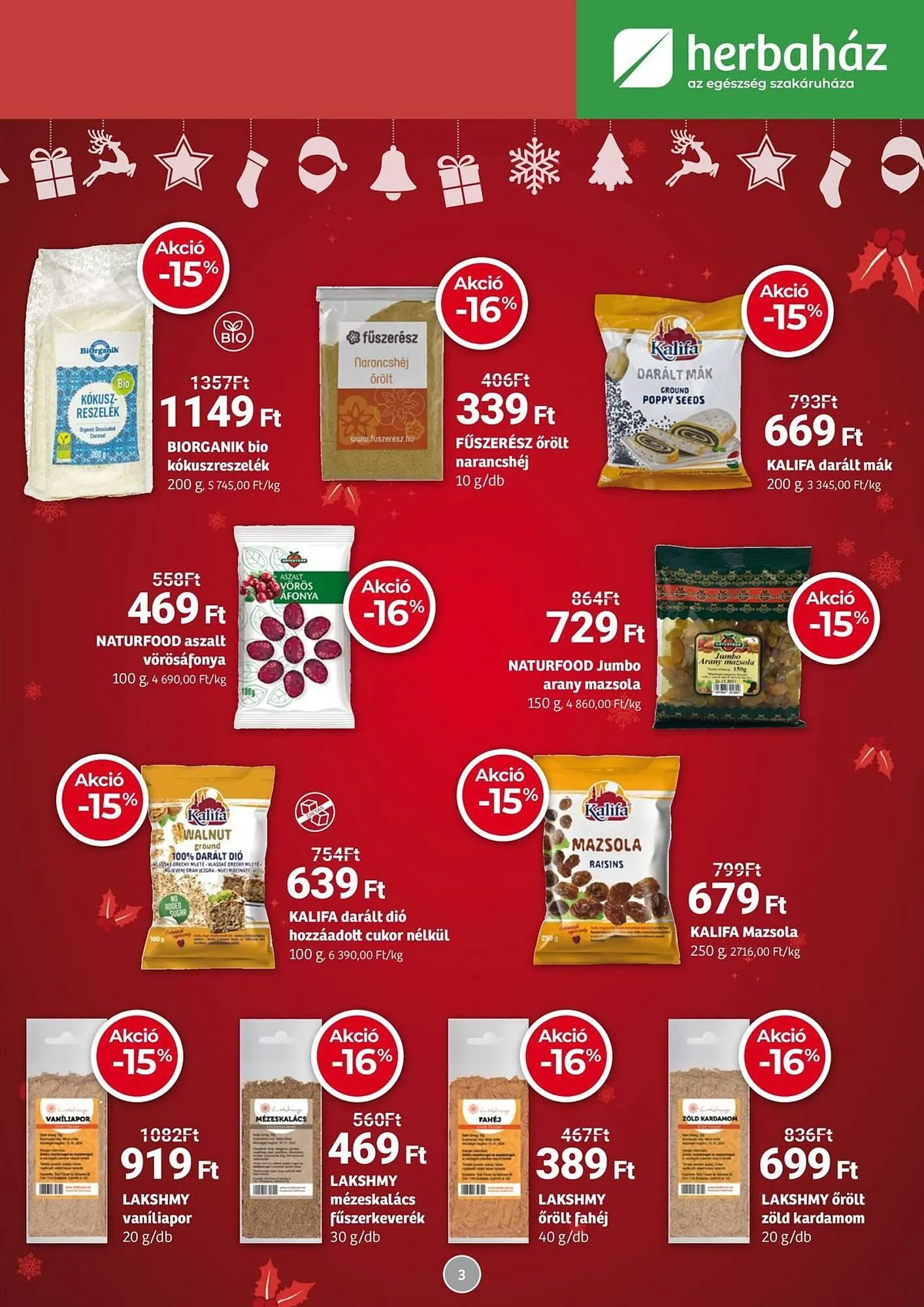 Katalógus Herbaház akciós újság december 1.-tól január 4.-ig 2026. - Oldal 3