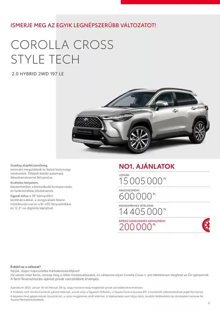 Katalógus Toyota Corolla Cross MC23 február 4.-tól február 4.-ig 2026. - Oldal 3