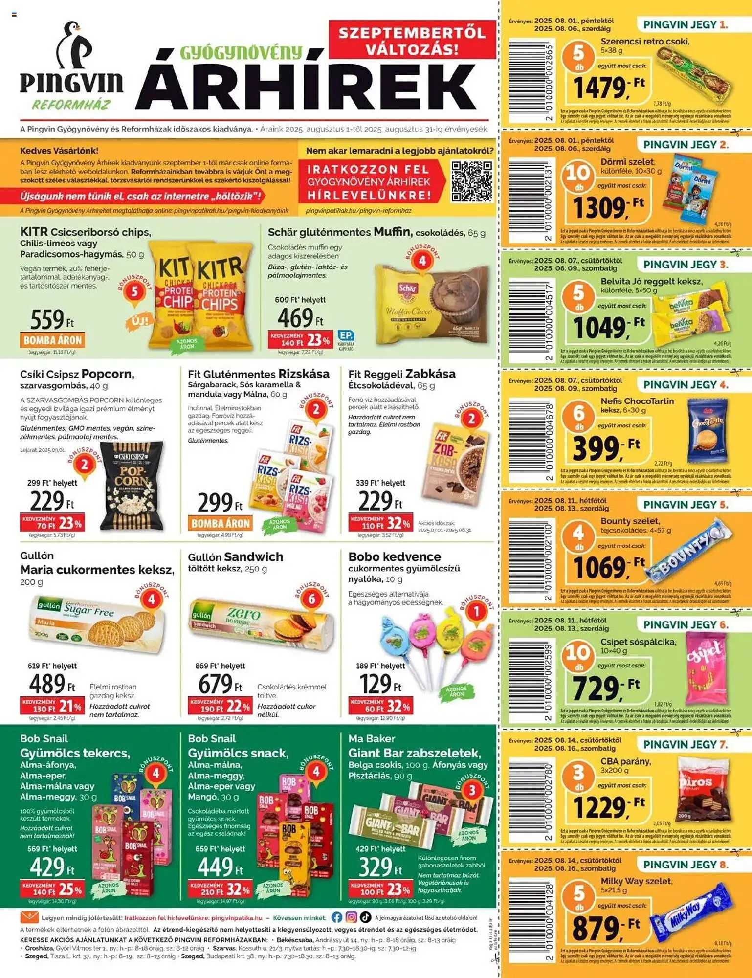 Pingvin Patika akciós újság - 1