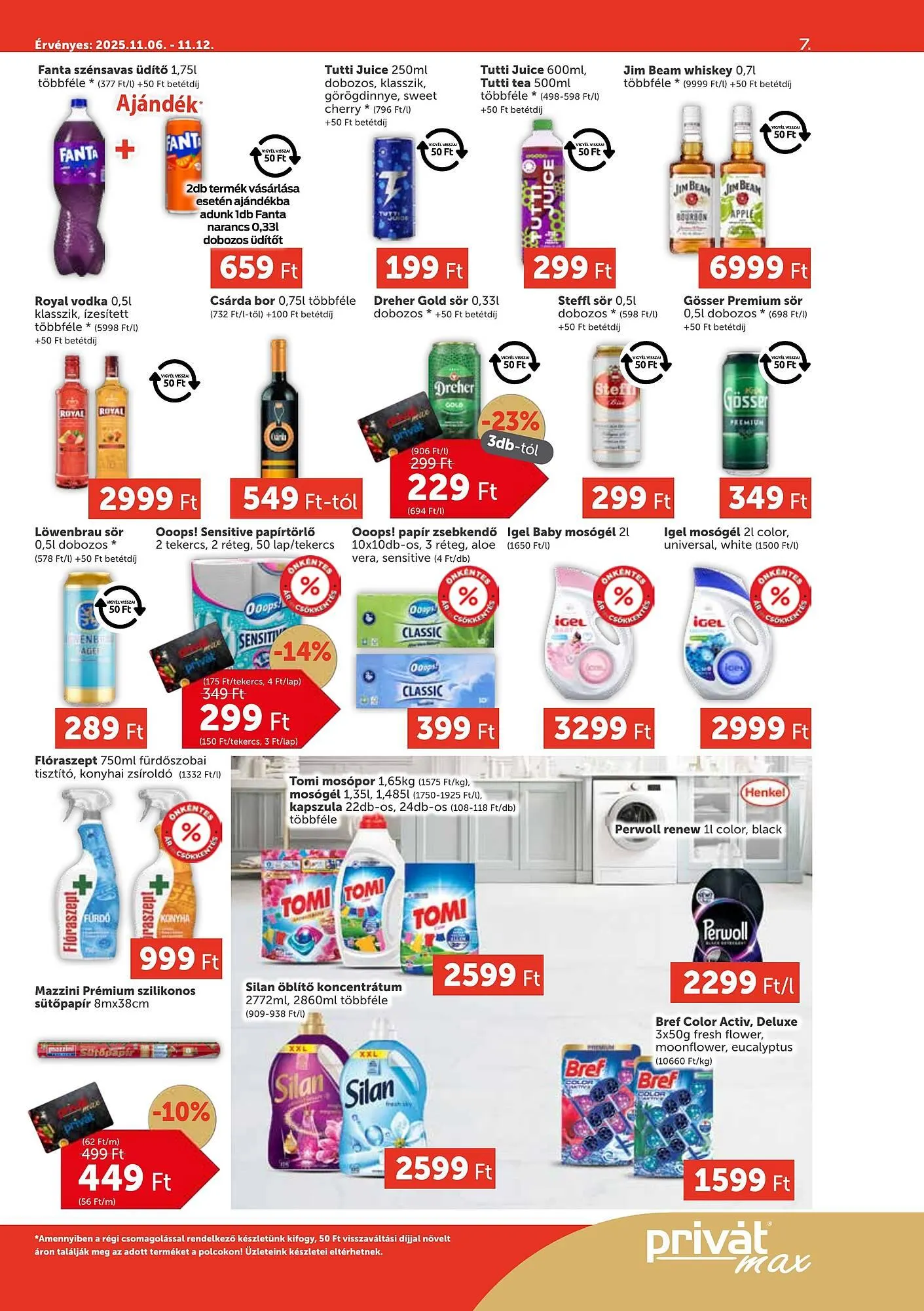 Katalógus PRIVÁT akciós újság november 6.-tól november 12.-ig 2025. - Oldal 7