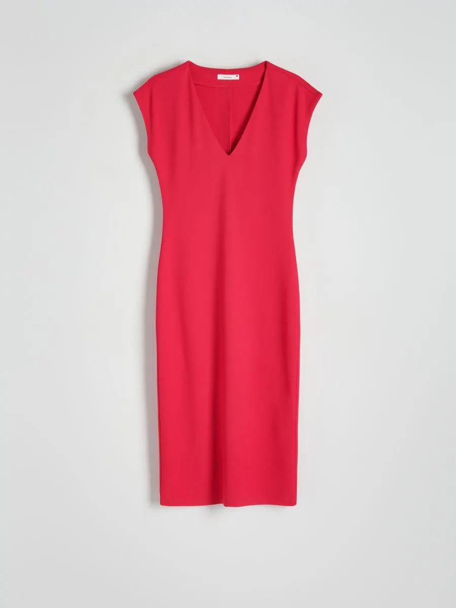 Rochie maxi cu decolteu în V