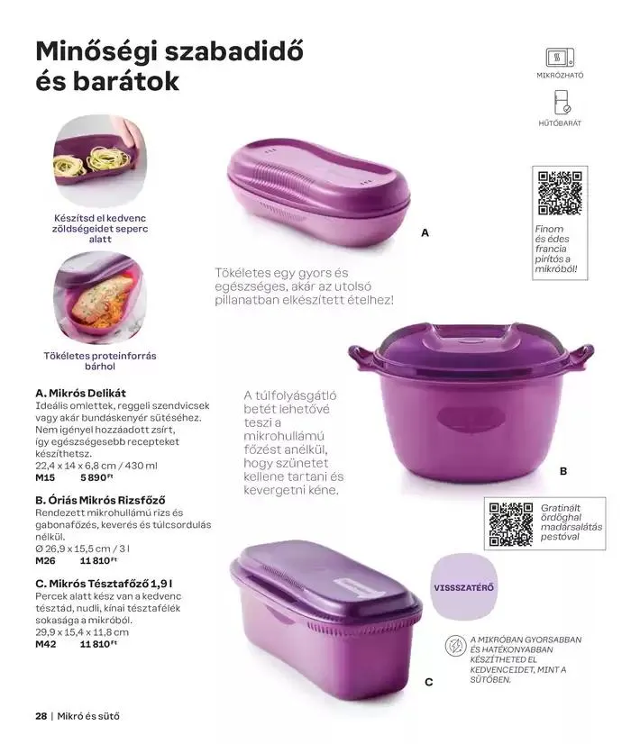 Katalógus Tupperware Autumn - Winter 2024/2025 Catalogue október 3.-tól március 23.-ig 2025. - Oldal 28
