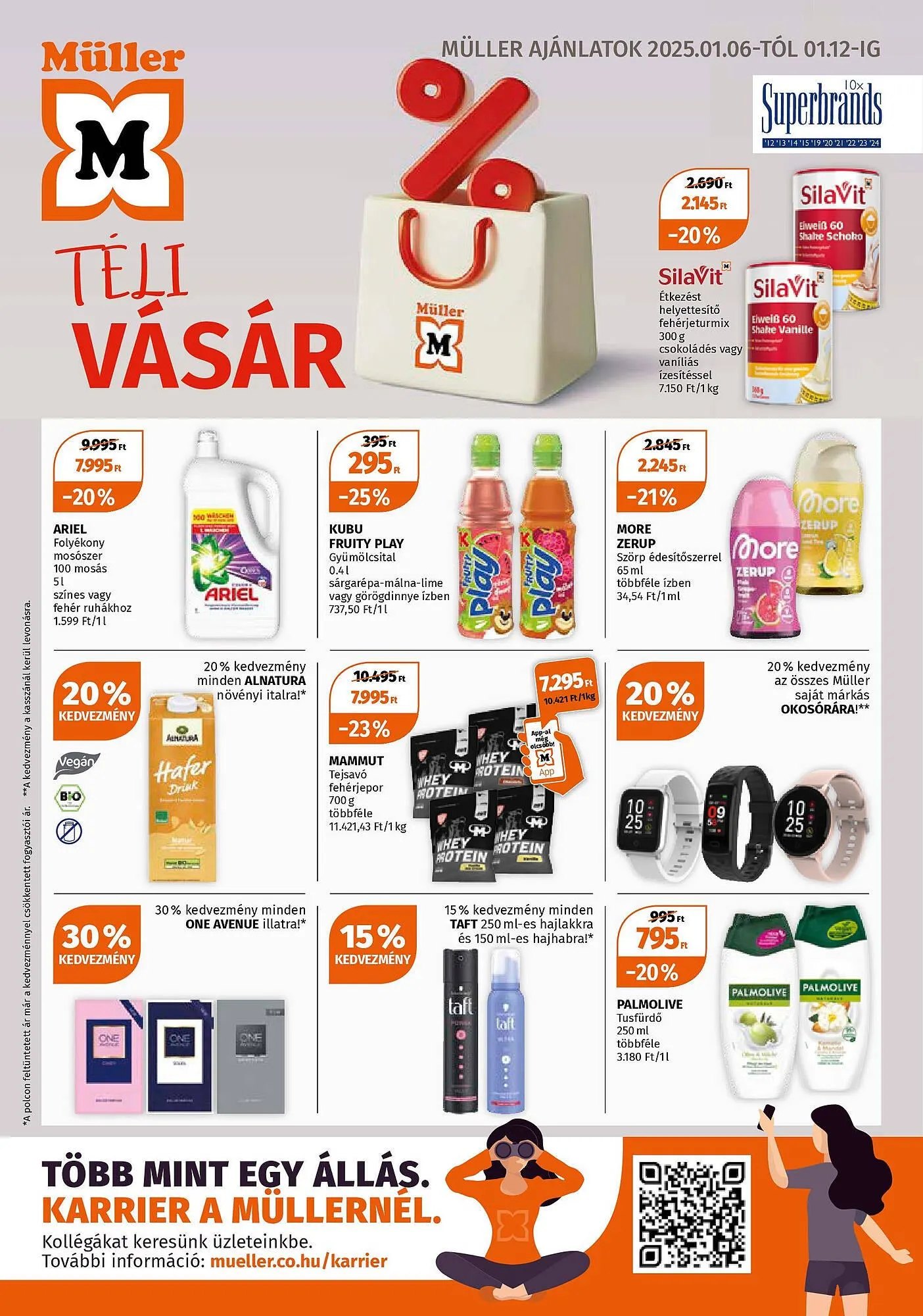 Katalógus Müller akciós újság január 6.-tól január 12.-ig 2025. - Oldal 1