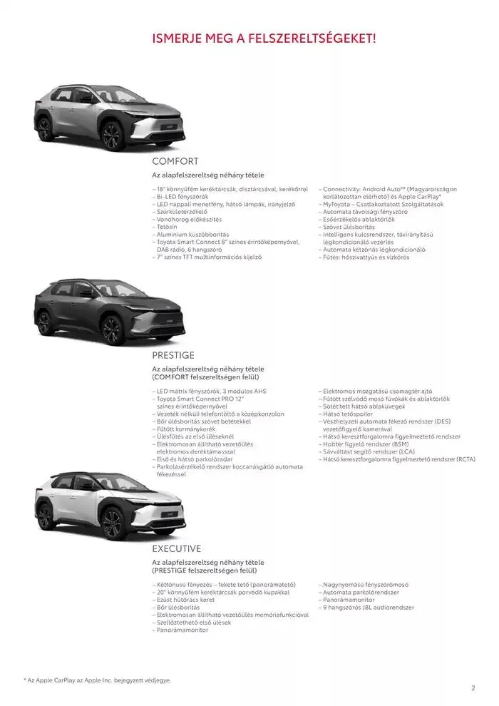 Katalógus Toyota bZ4X MY25 január 30.-tól január 30.-ig 2026. - Oldal 2