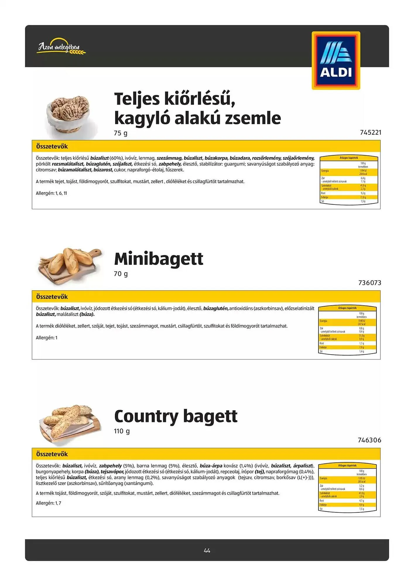Katalógus ALDI akciós újság január 30.-tól február 13.-ig 2025. - Oldal 44