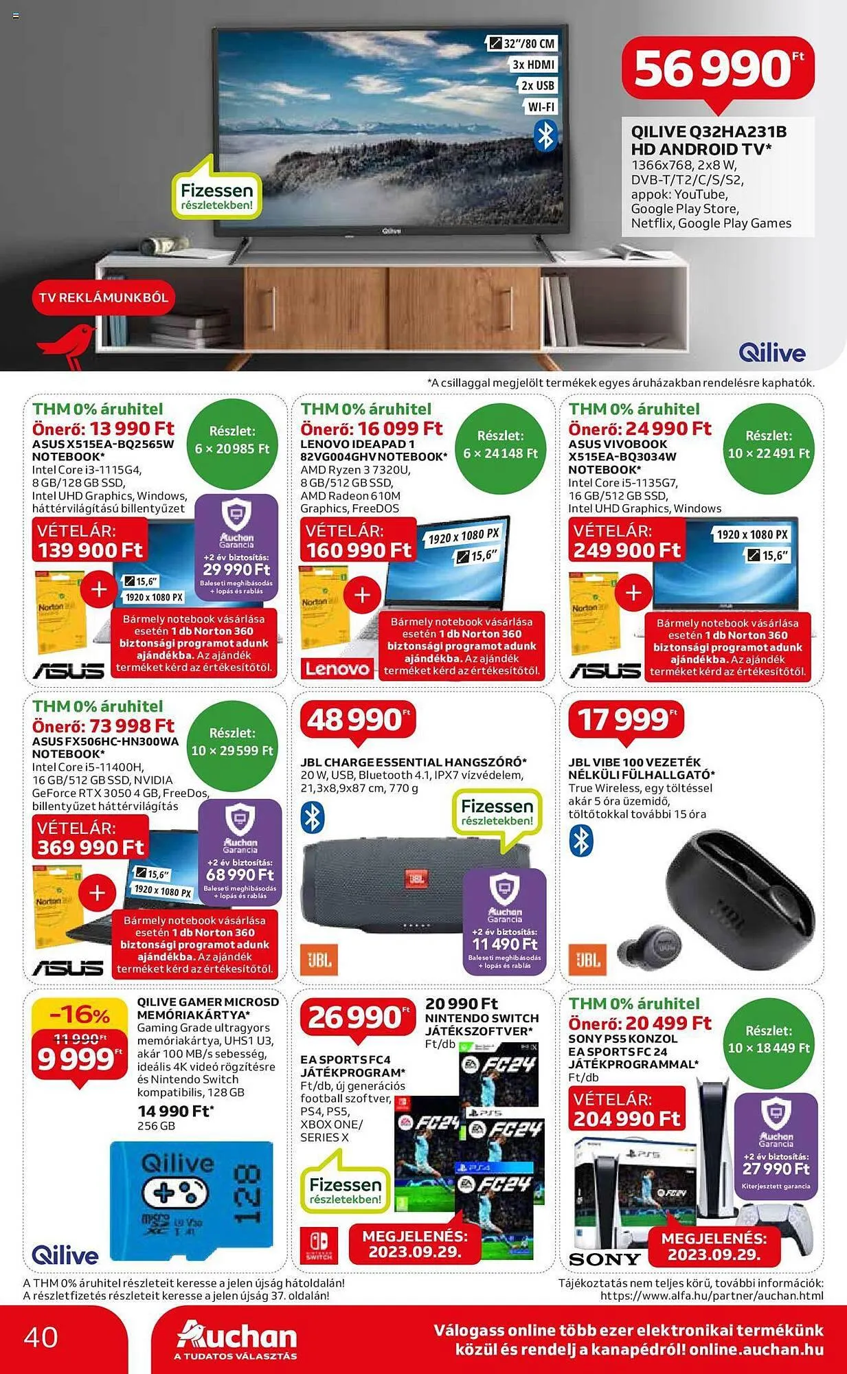 Katalógus Auchan akciós újság szeptember 28.-tól október 4.-ig 2023. - Oldal 40