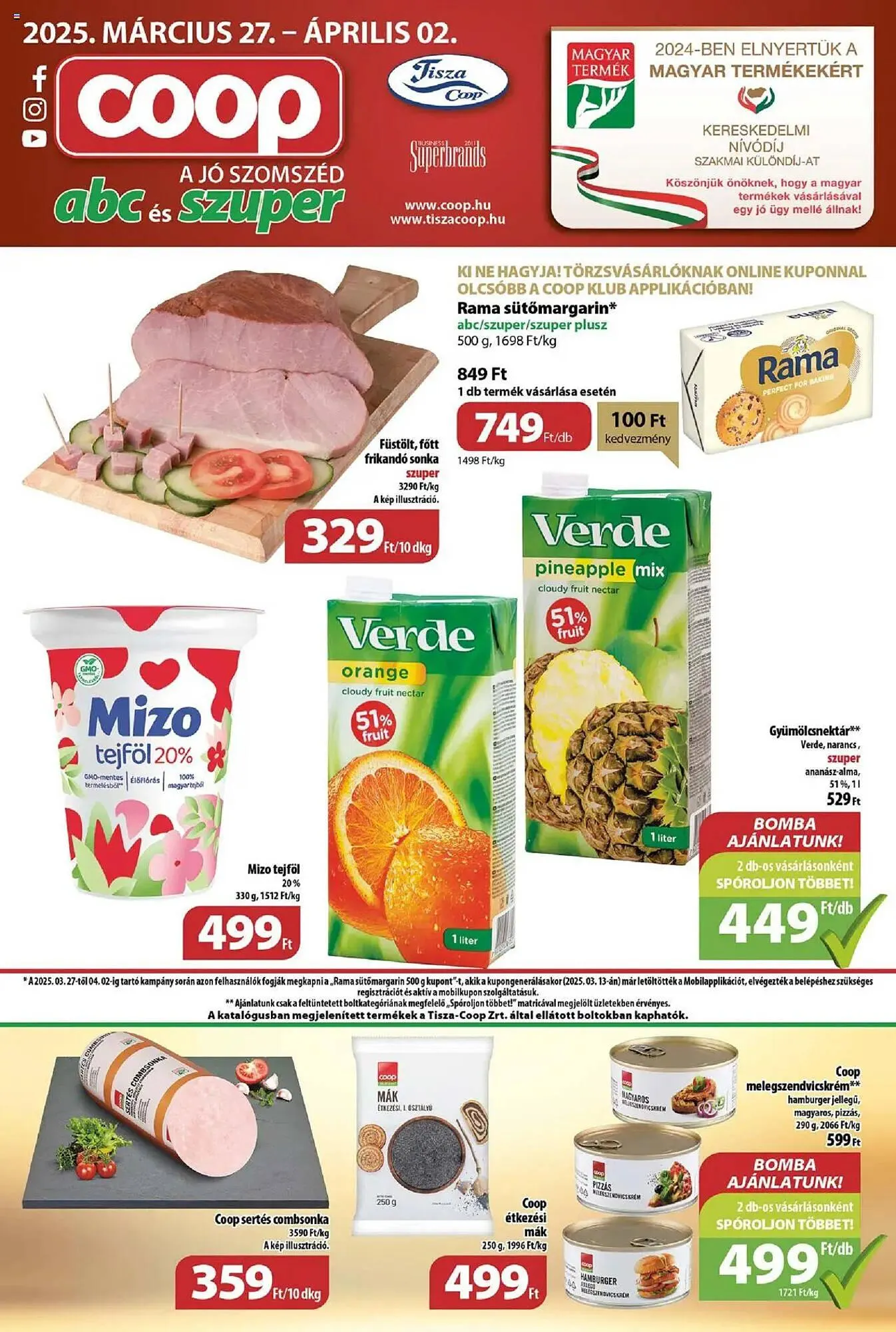 Katalógus Coop akciós újság március 27.-tól április 2.-ig 2025. - Oldal 1