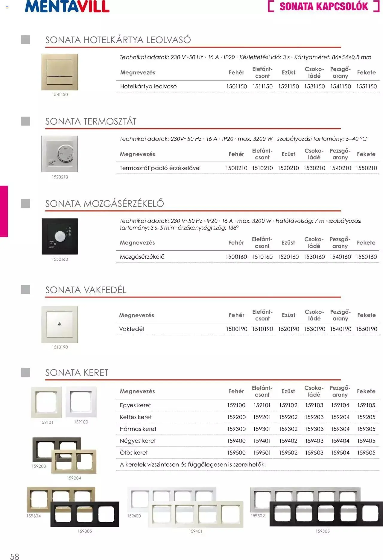 Katalógus Mentavill - Termékkatalógus 2022-2023 december 21.-tól december 31.-ig 2024. - Oldal 59